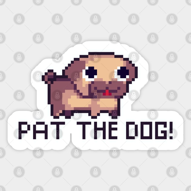 Pat the dog Sticker by DubPixel